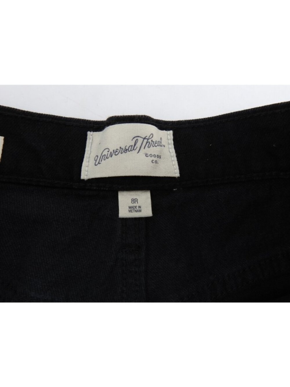 Universal Thread Black Cargo Jeans High Rise Straight Leg Womens Size 8R Y2K - Picture 7 of 9